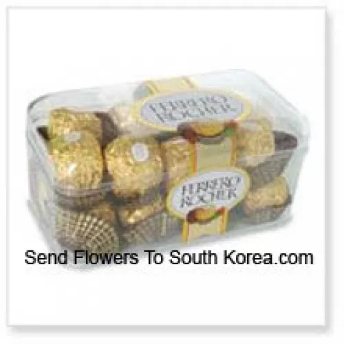 16 pièces Ferrero Rocher (ce produit doit être accompagné de fleurs)